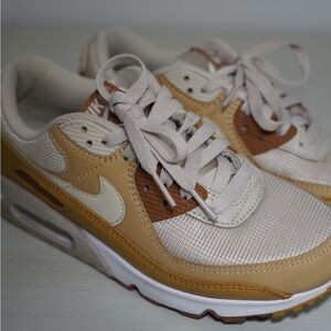 Nike Cream and Brown Sneakers